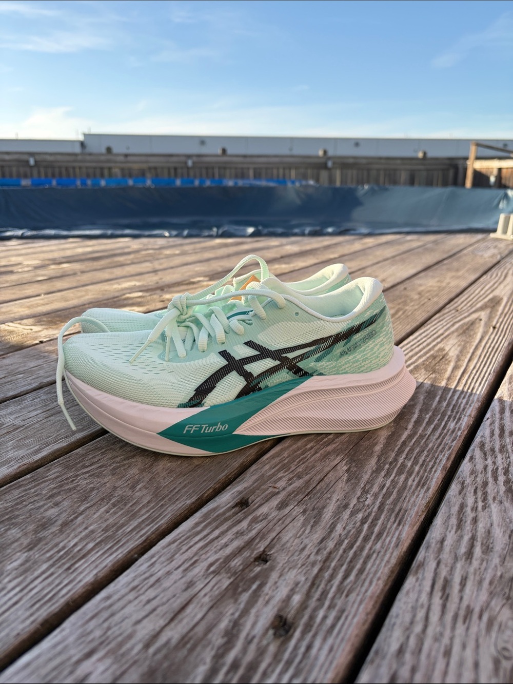 ASICS Women's Magic Speed 4 × 1 - Soothing Sea and Black